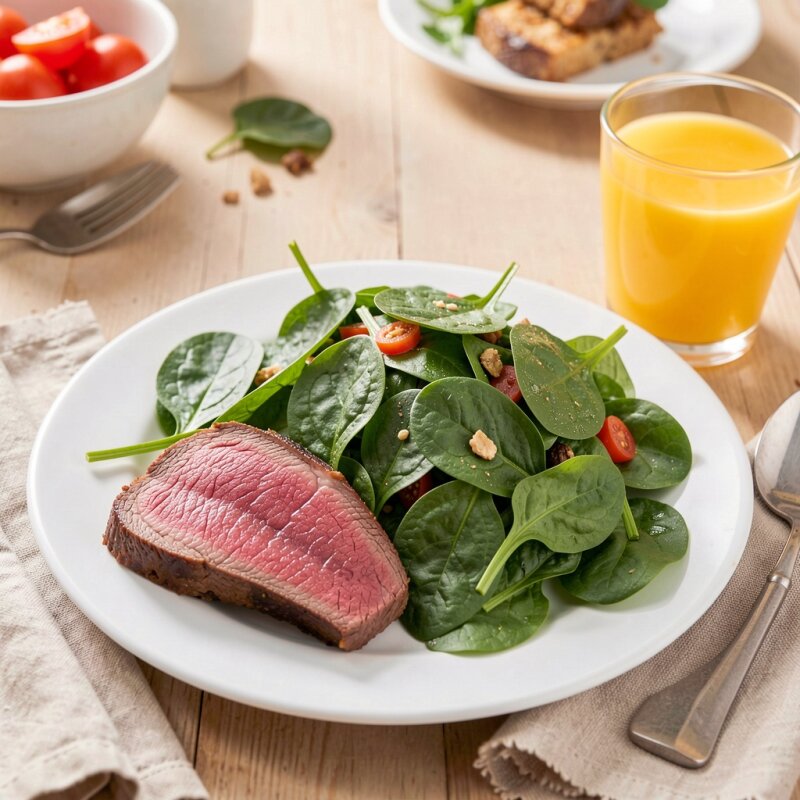 Dieta bogata w żelazo zapobiegająca anemii.