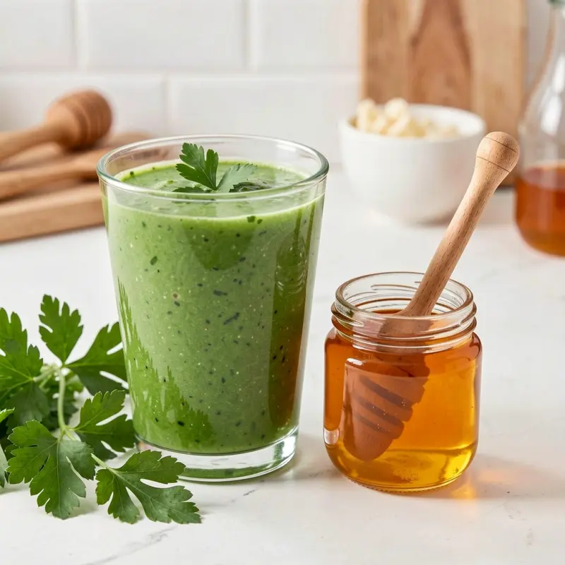 Fit koktajl z pietruszką i miodem jako wsparcie metabolizmu