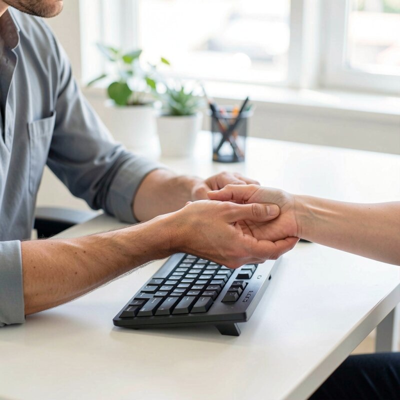 Fizjoterapia nadgarstka dla pracowników biurowych