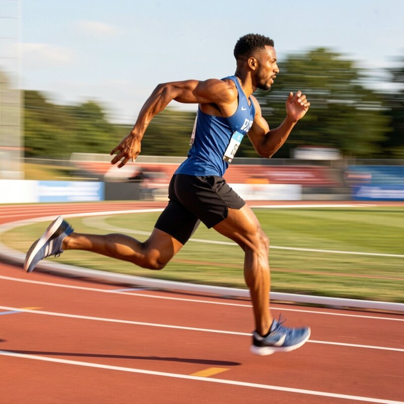 Dynamiczny trening interwałowy na bieżni lekkoatletycznej