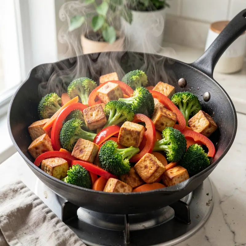 Jak przygotować idealne wegańskie stir fry z tofu i brokułami?
