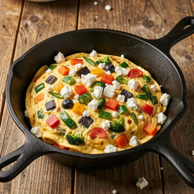 Jak przygotować idealny omlet z warzywami i serem feta dla zdrowia?